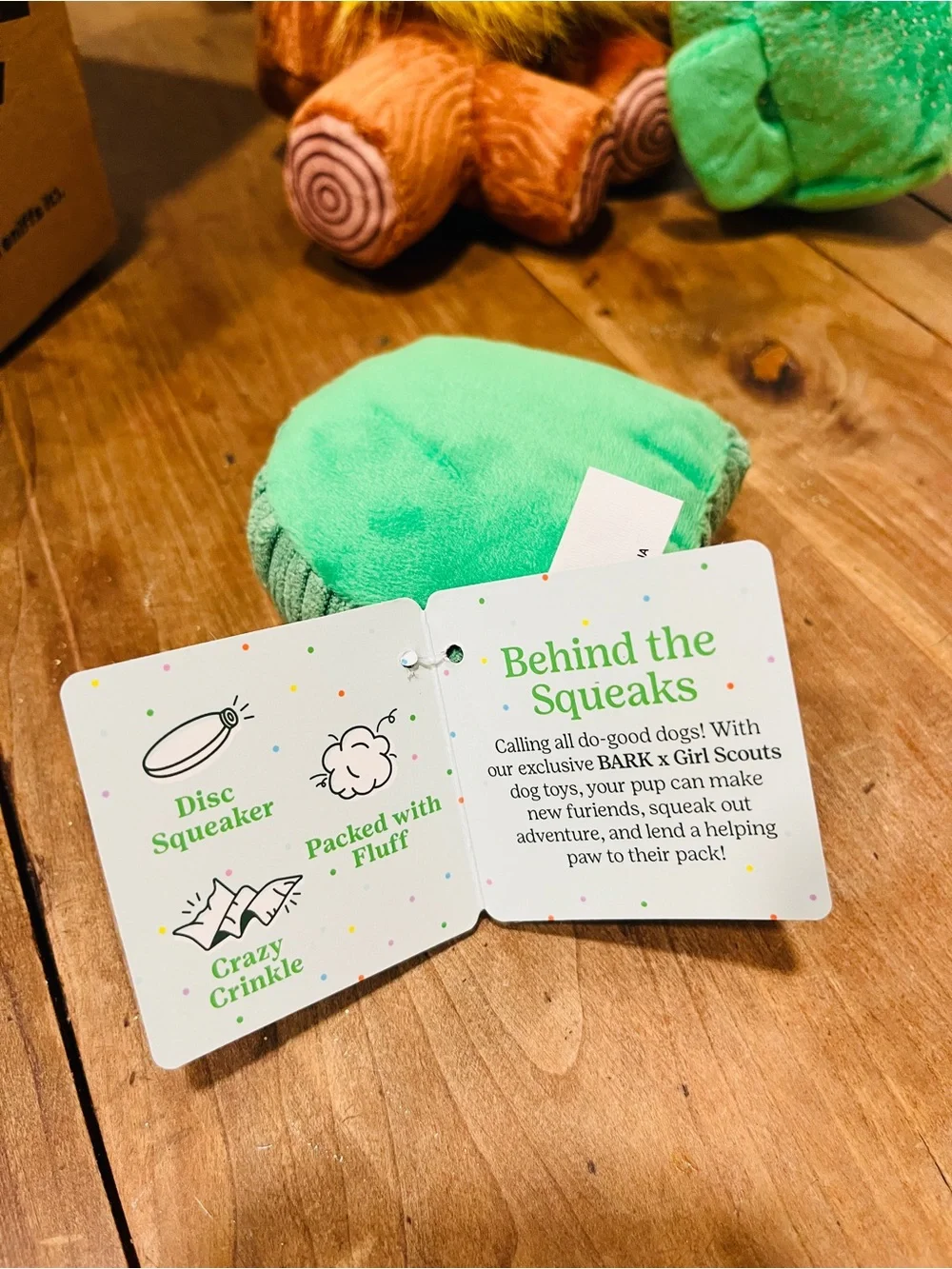 NWT BarkBox x Girl Scouts Campfire Tails Set
